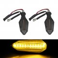 High Performance 2pcs Motorcycle 12 Led Flowing Turn Signal Light Indicator Blinker Lamp Amber