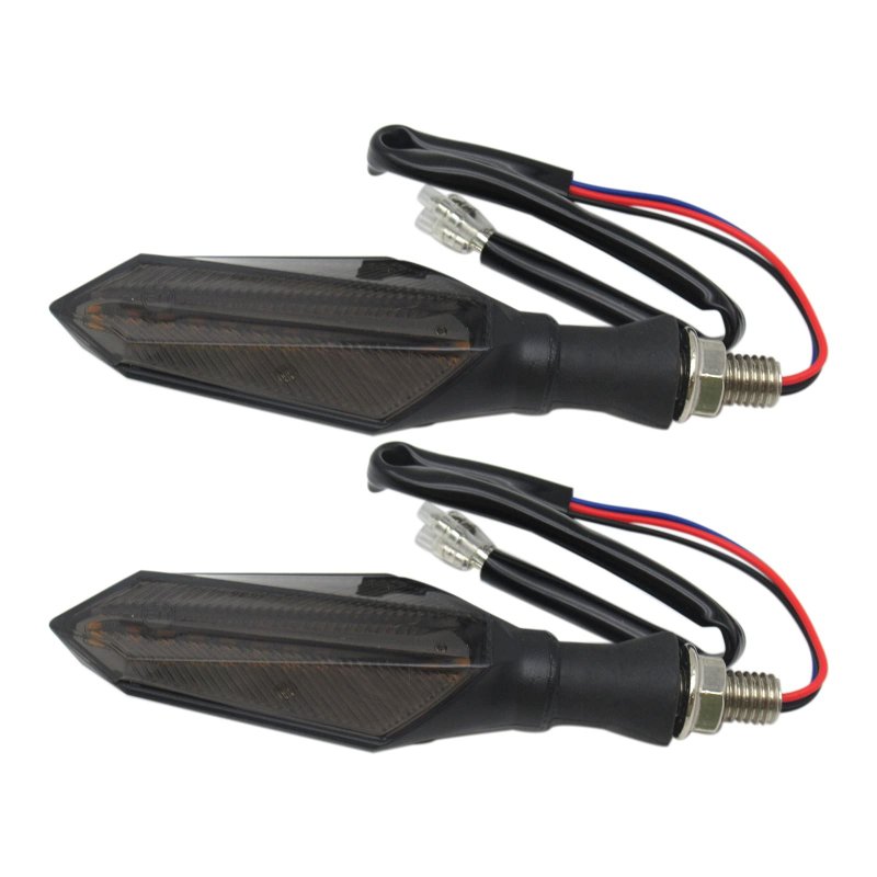 High Performance 2pcs Motorcycle 12 Led Flowing Turn Signal Light Indicator Blinker Lamp Amber
