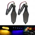 High Performance 2pcs Motorcycle 12 Led Flowing Turn Signal Light Indicator Blinker Lamp Amber