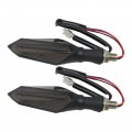 High Performance 2pcs Motorcycle 12 Led Flowing Turn Signal Light Indicator Blinker Lamp Amber 