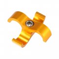 X Autohaux 4 Pcs An8 Car Hose Separator Clamp Aluminum Alloy Fuel Line Mounting Divider Fitting Adapter For Oil Gas Water Brake