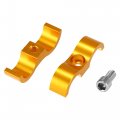 X Autohaux 4 Pcs An8 Car Hose Separator Clamp Aluminum Alloy Fuel Line Mounting Divider Fitting Adapter For Oil Gas Water Brake
