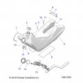 Polaris Snowmobile Gas Tank Pad Genuine Oem Part Qty 1