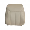 Secosautoparts Passenger Side Top Lean Back Perforated Leather Seat Cover Tan Compatible With Ford F150 2009 2010 2011 2012