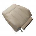 Secosautoparts Passenger Side Top Lean Back Perforated Leather Seat Cover Tan Compatible With Ford F150 2009 2010 2011 2012
