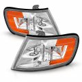 Amerilite Corner Turn Signal Replacement Lights Set For 94-97 Honda Accord Passenger And Driver Side