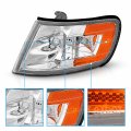 Amerilite Corner Turn Signal Replacement Lights Set For 94-97 Honda Accord Passenger And Driver Side