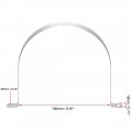 Uxcell 150mm 5 9 Rigid Pipe Strap 2 Holes Tube Straps 201 Stainless Steel Tension Clip Clamp 8pcs