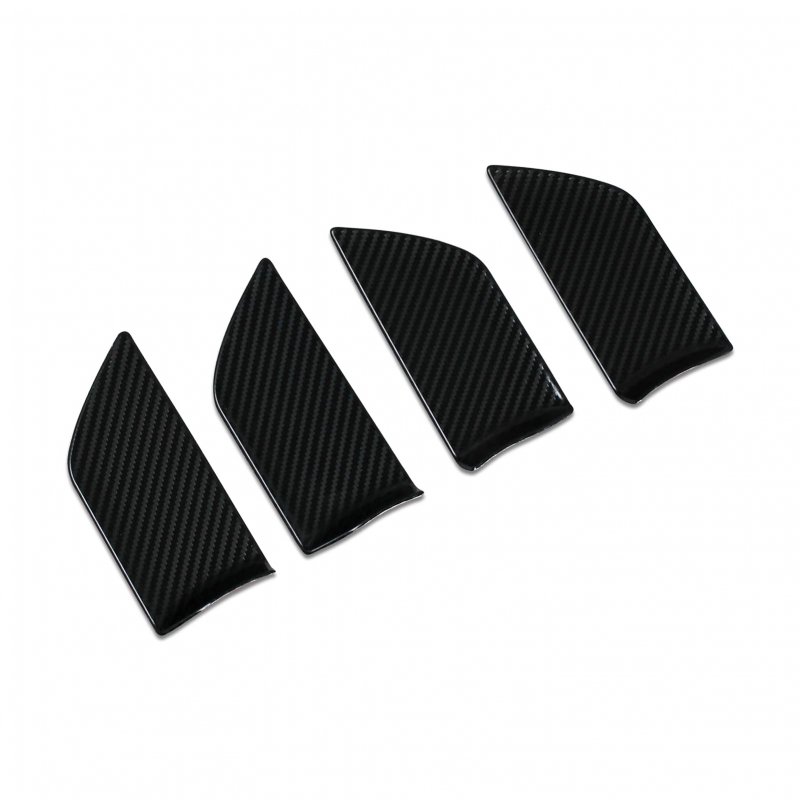 Beautost Fit For Toyota Highlander 2020 2021 2022 2023 2024 Interior Door Handle Bowl Panel Cover Trims Carbon Fiber Black