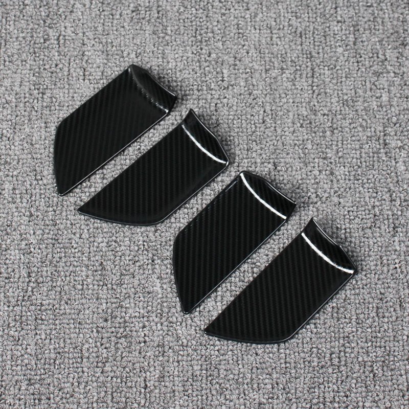 Beautost Fit For Toyota Highlander 2020 2021 2022 2023 2024 Interior Door Handle Bowl Panel Cover Trims Carbon Fiber Black