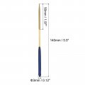Uxcell Diamond Needle Files 3mm X 140mm Titanium Coated Round Hand Tool With Tpu Handle For Metal Stone Wood 5pcs