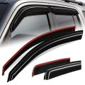 Auto Dynasty Window Visors For 2017-2025 Honda Ridgeline 4pcs Front Left Right Tape-on Deflectors Rain Guards Sun Wind Air Side 