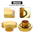 Gold Tone Aluminum Alloy Car Gas Engine Oil Filler Cap Plug Cover For Nissan