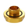 Gold Tone Aluminum Alloy Car Gas Engine Oil Filler Cap Plug Cover For Nissan