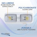 Rv 12v Led Double Dome Lighting Fixture 4200k Lights Interior 5 Pack