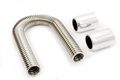 R7307 36 In Stainless Steel Radiator Hose Kit With Polished End Caps 
