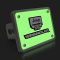 Ipick Image Made For Jeep Wrangler 3d Logo Glow In The Dark Luminescent Billet Aluminum 2 Inch Tow Hitch Cover