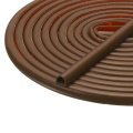 19 7ft X 3 8 Weather Stripping Door Seal Silicone Self-adhesive Frame Strip For 16 -5 16 Doors Window Gap Filler Brown 