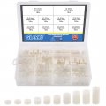 Glaks 150pcs 10 Sizes Abs Plastic Round Spacer Assortment Kit Od 11mm Id 6 2mm For M6 Screws Straight Tube Standoff 3mm 4mm 5mm 