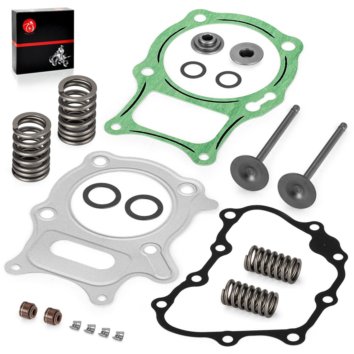 Intake And Exhaust Valve Seal Spring Kit For Honda Recon 250 Trx250te Trx250tm Trx250ex Sportrax Trx250x Part 14711-hm8-a40