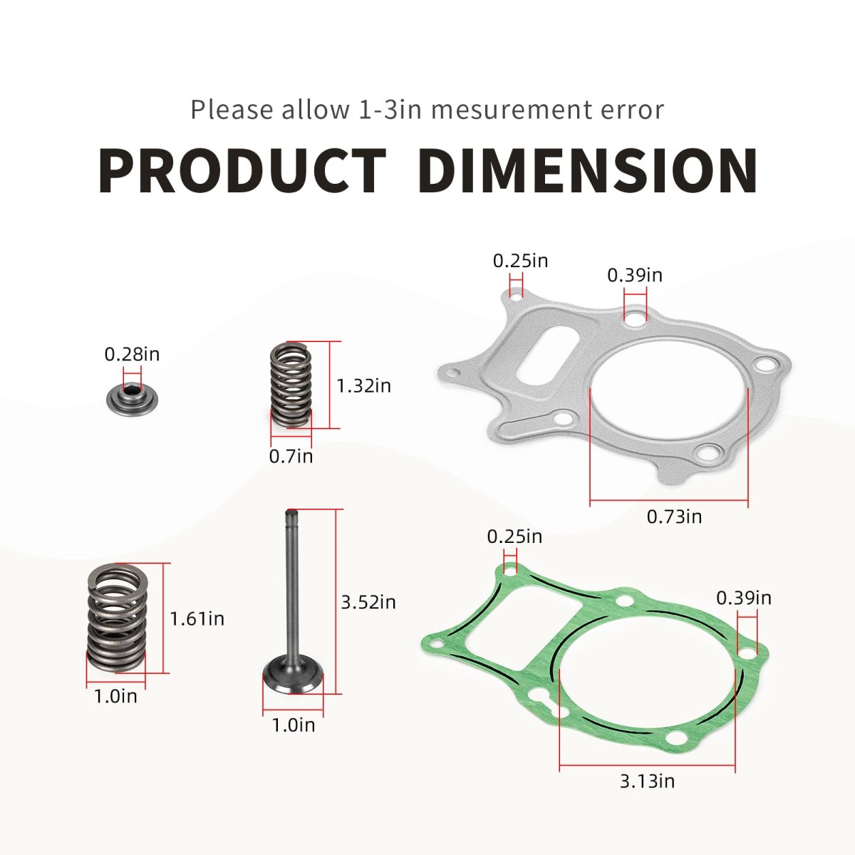 Intake And Exhaust Valve Seal Spring Kit For Honda Recon 250 Trx250te Trx250tm Trx250ex Sportrax Trx250x Part 14711-hm8-a40