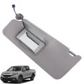 Left Driver Side Sunvisor Gray Replacement For Ridgeline 2018-2020 Pilot 2017-2021 With Light With Makeup Mirror 