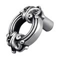 Vicenza Designs K1100 Sforza Knob Large Antique Silver 