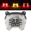 Liru Motor Integrated Brake Tail Running Light License Plate Lamp For Yamaha Fz-09 Mt-09 2017-2020 Clear Lens