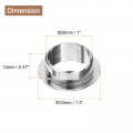Uxcell 4pcs Cable Hole Cover 1 Inch 25mm Abs Office Desk Wire Cord Grommet Organizer For Desktop Silver