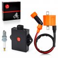 Igniter Cdi Box And Ignition Coil Atv For Arctic Cat 250 350 1998-2005 Suzuki Quadrunner 1988-2002 4wd 1987-1993 King Quad 300