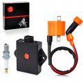 Igniter Cdi Box And Ignition Coil Atv For Arctic Cat 250 350 1998-2005 Suzuki Quadrunner 1988-2002 4wd 1987-1993 King Quad 300