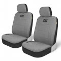 Cata Cozyblenda Car Seat Covers Gray Heather Premium Jersey Fabric Fors Trucks Suv Breathable Cotton Car Front Seats Only 