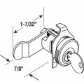 Prime-line S 4125 Mailbox Lock Replacement Multipurpose For Several Brands A Ilco 1003m Keyway Opens Counter-clockwise With 90a