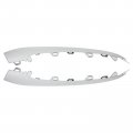 Applianpar Front Bumper Lip Trim Molding Chrome For Mercedes-benz S350 S450 S560 W222 2018-2020 Left And Right Side Pair