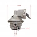 The Rop Shop Fuel Pump For Sierra 18-7283 Flange Id M60600 Omc 509404 Mallory 9-35423 Inboard