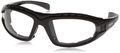 Crossfire 2724af Diamondback Safety Glass Clear Anit-fog Lens Foam Lined Matte Black Frame 