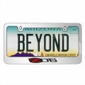 Ipick Image Made For Chevrolet Corvette C6 Z06 3d Embossed Letters On Mirror Chrome Metal License Plate Frame