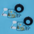 Letaosk 2sets Carburetor Carb Diaphragm Float Repair Kits Compatible For Honda Vf700f Vf700c Vf750c Vf750f Vf750s 
