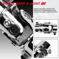 Universal 3 2 Inches Length8 Degree Working Angel Single Steering Shaft U Joint 13 16 36 Spline X 3 4 Dd Stainless Steel