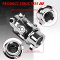 Universal 3 2 Inches Length8 Degree Working Angel Single Steering Shaft U Joint 13 16 36 Spline X 3 4 Dd Stainless Steel