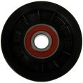 Idler Pulley For Mercury Mountaineer 2002 2010 Steel Serpentine Belt Type Black 6 Groove 17mm Inside Diameter 1l2z6c348aa 