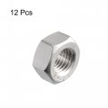 Uxcell Hex Nuts M12x1 5 304 Stainless Steel Thread Hexagon Nut 12pcs