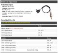 Downstream Oxygen Sensor Compatible With 1997-2000 Dodge Dakota Standard Cab Pickup