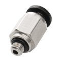 Baomain Pneumatic Fittings 4mm Tube To 5mm Male Straight Connector Pc4-m5 Pack Of 20