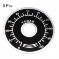 Uxcell Rheostat Variable Transformer Potentiometer Control Dial Face Plate 5pcs