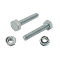 A A 5 16 -18 X 1-3 4 Hex Head Bolt With Serrated Flange Lock Nuts Full Thread 500 Sets Silver 
