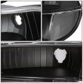 Auto Dynasty 4pcs Black Housing Clear Corner Headlights Bumper Lights Compatible With Ford Explorer 95-01 Mercury Mountaineer