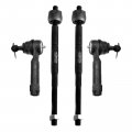 4pcs Front Inner And Outer Tie Rod Ends Steering Kit For Dodge Caliber 2007 2012 Jeep Compass Patriot 2017 Zev80645 Zes800408 