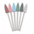 Uxcell Mounted Grinding Bits Grinder Heads Silicone Polishing Wheels For Rotary Tools 6mm Dia Multi-color 6pcs