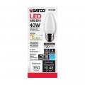 Satco 6pk 4w B11 Led 3000k Medium Base Frosted Dimmable 40w Equiv